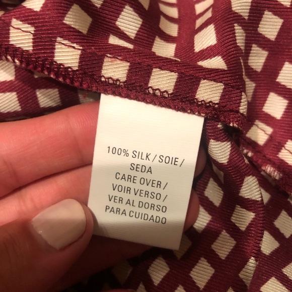 NEW ANNE KLIEN BLOUSE 100% SILK - Picture 5 of 5